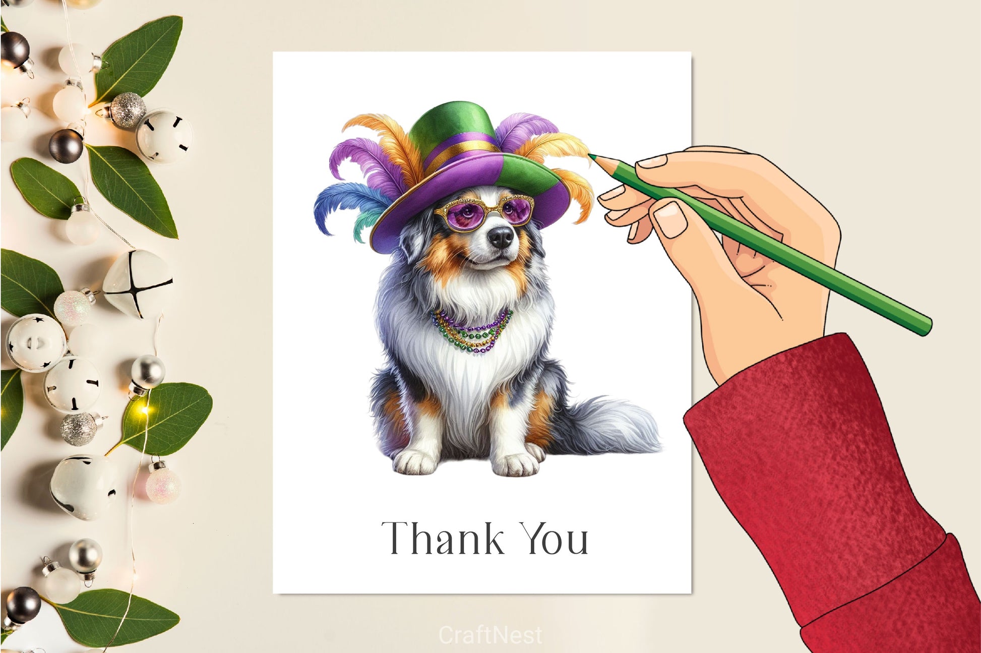 Mardi Gras Dog Clipart Bundle 2 - CraftNest - Digital Crafting and Art