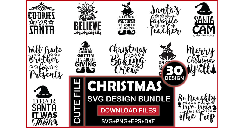 Christmas 1 SVG Bundle - CraftNest - Digital Crafting and Art