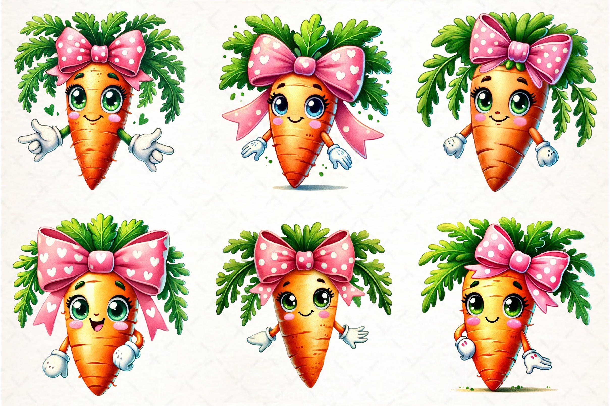Funny Carrots Clipart Bundle - CraftNest - Digital Crafting and Art