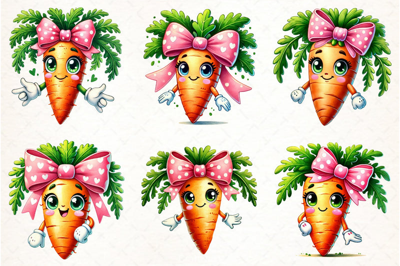 Funny Carrots Clipart Bundle - CraftNest - Digital Crafting and Art