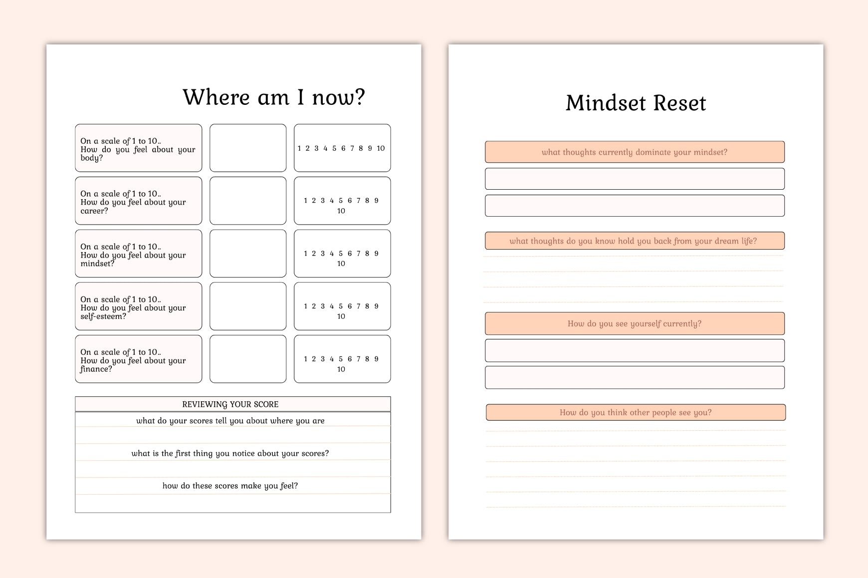 Dream Life Mindful Self-Care Journal