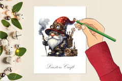 Steampunk Gnome Clipart Bundle - CraftNest - Digital Crafting and Art
