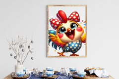 Polka Dot Chickens Bow Clipart Bundle 2 - CraftNest - Digital Crafting and Art