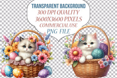 Easter Cat Clipart Bundle - CraftNest - Digital Crafting and Art