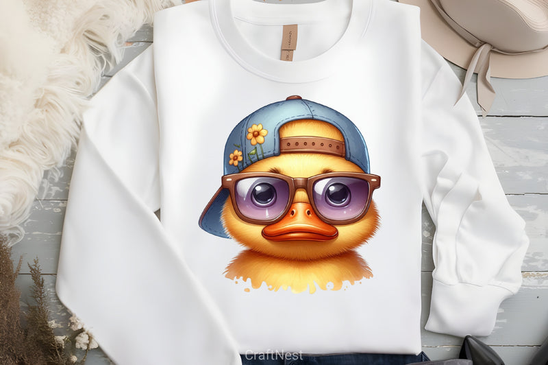 Funny Cute Duck Clipart Bundle - CraftNest - Digital Crafting and Art