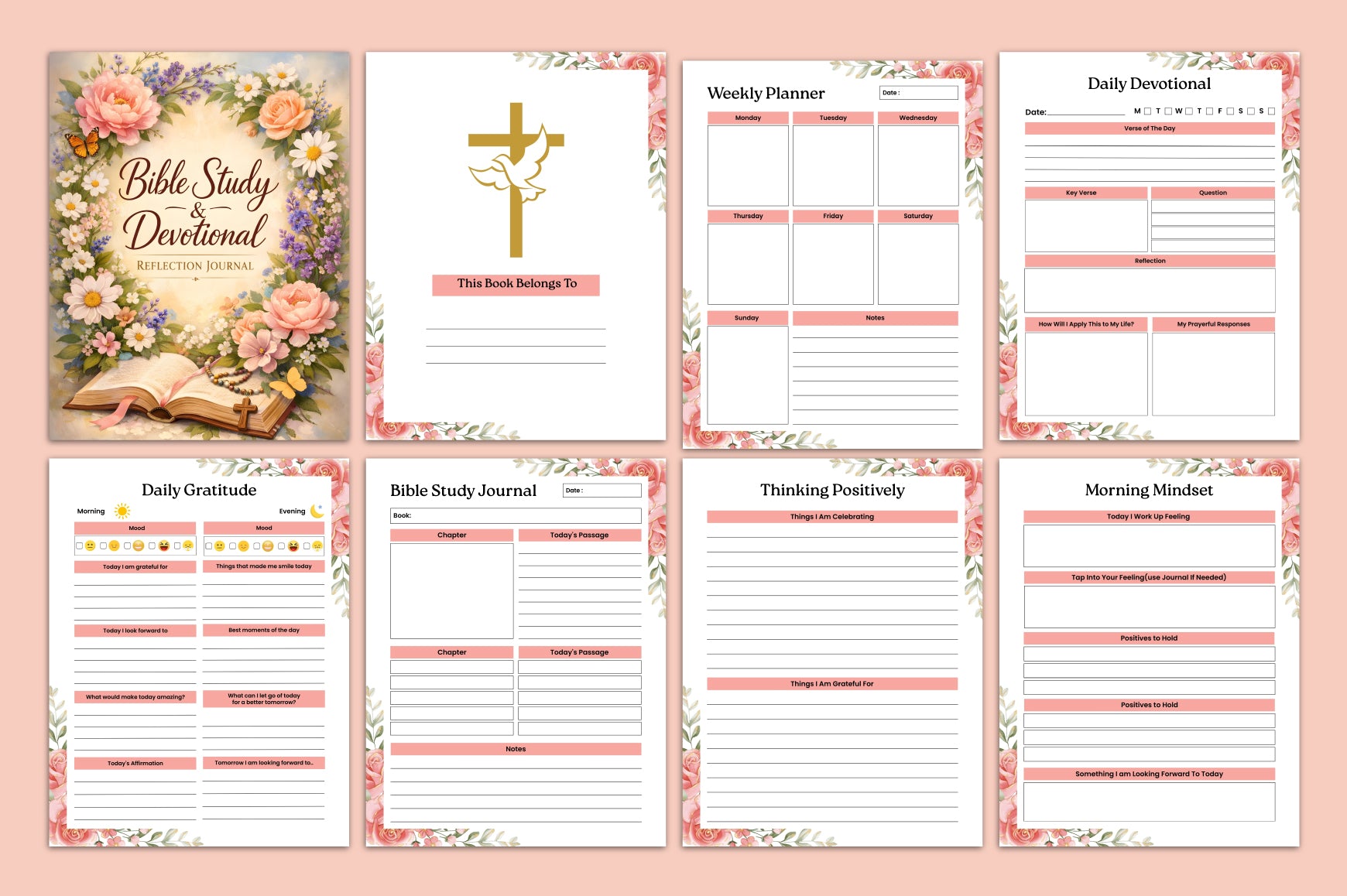 Bible Study Devotional Reflection Journal