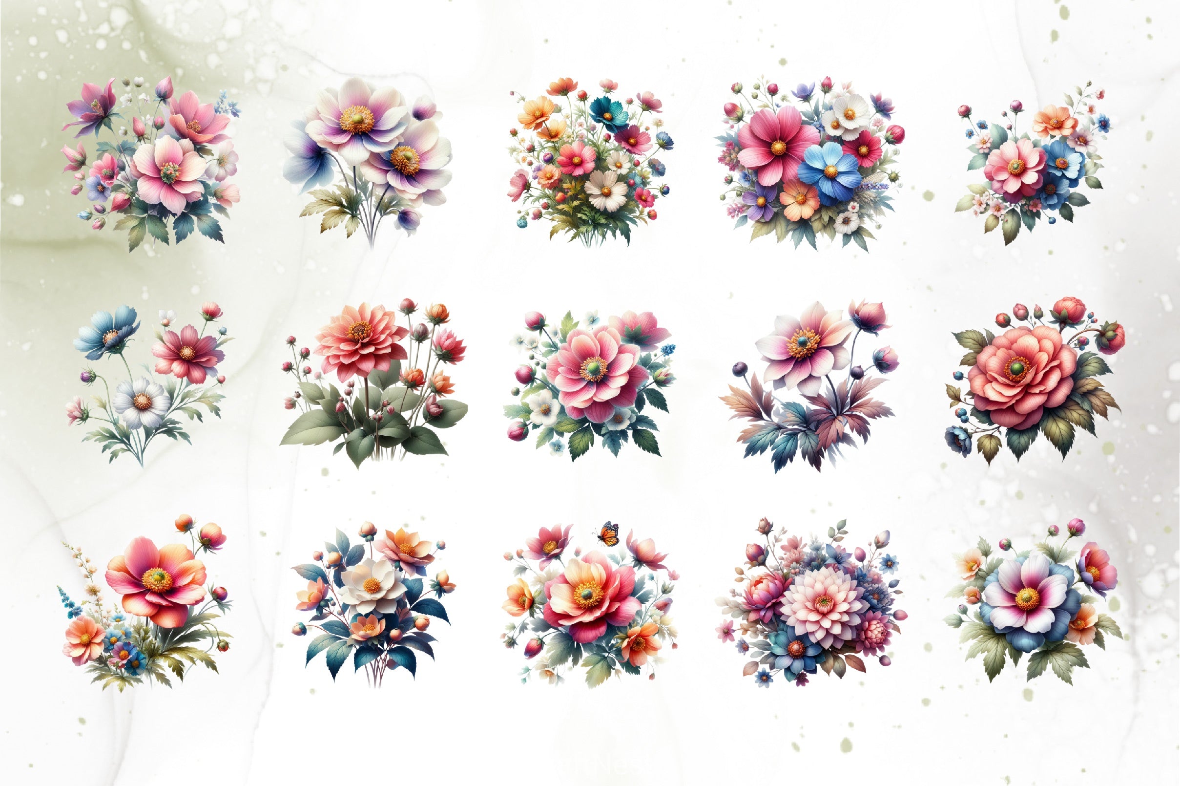 Floral Clipart Bundle - CraftNest - Digital Crafting and Art