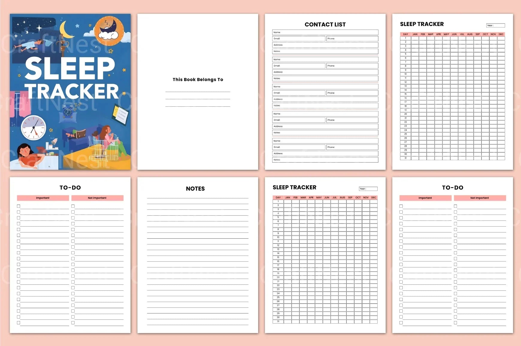Advanced Sleep Tracker for Optimal Rest - CraftNest - Digital Crafting and Art