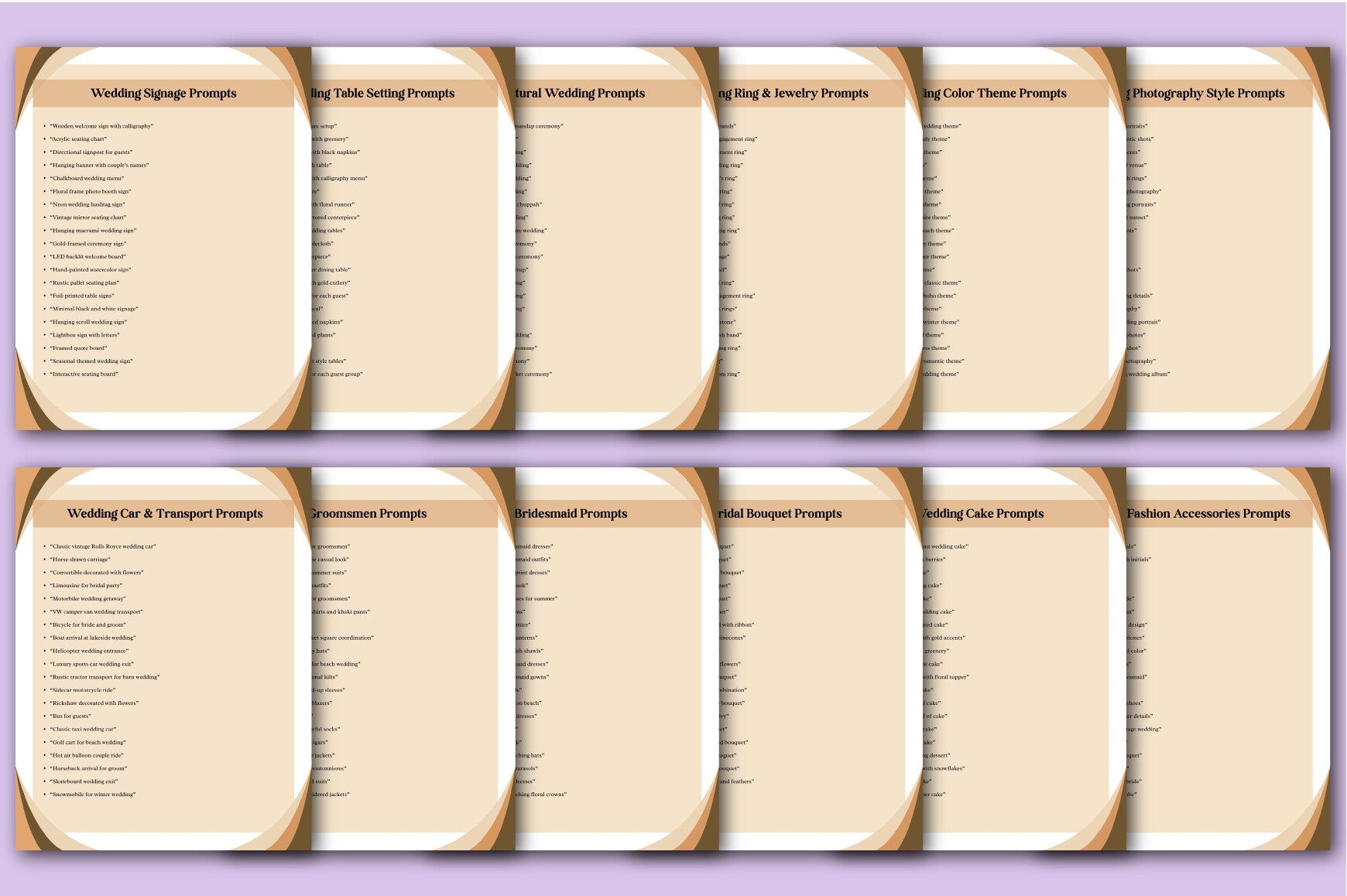 AI Wedding Prompts for Inspiration
