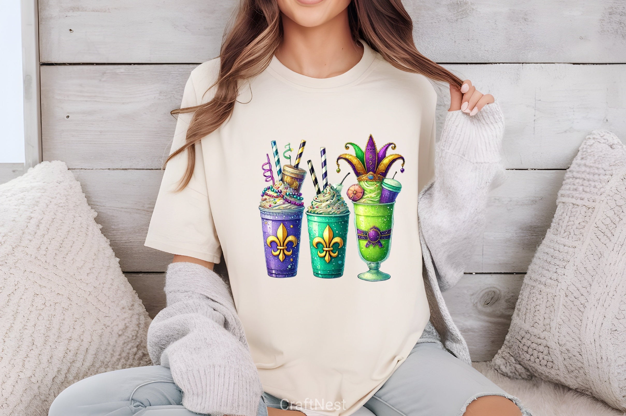 Mardi Gras Drink Clipart Bundle - CraftNest - Digital Crafting and Art