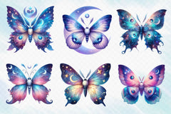 Celestial Moth Clipart Bundle - CraftNest - Digital Crafting and Art
