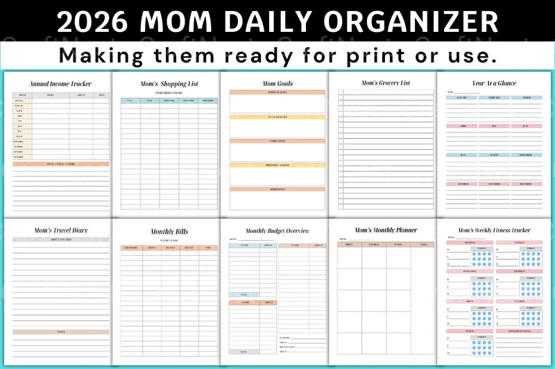 Mom's Daily Organizer - CraftNest - Digital Crafting and Art