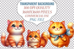 Funny Orange Cat Clipart Bundle - CraftNest - Digital Crafting and Art