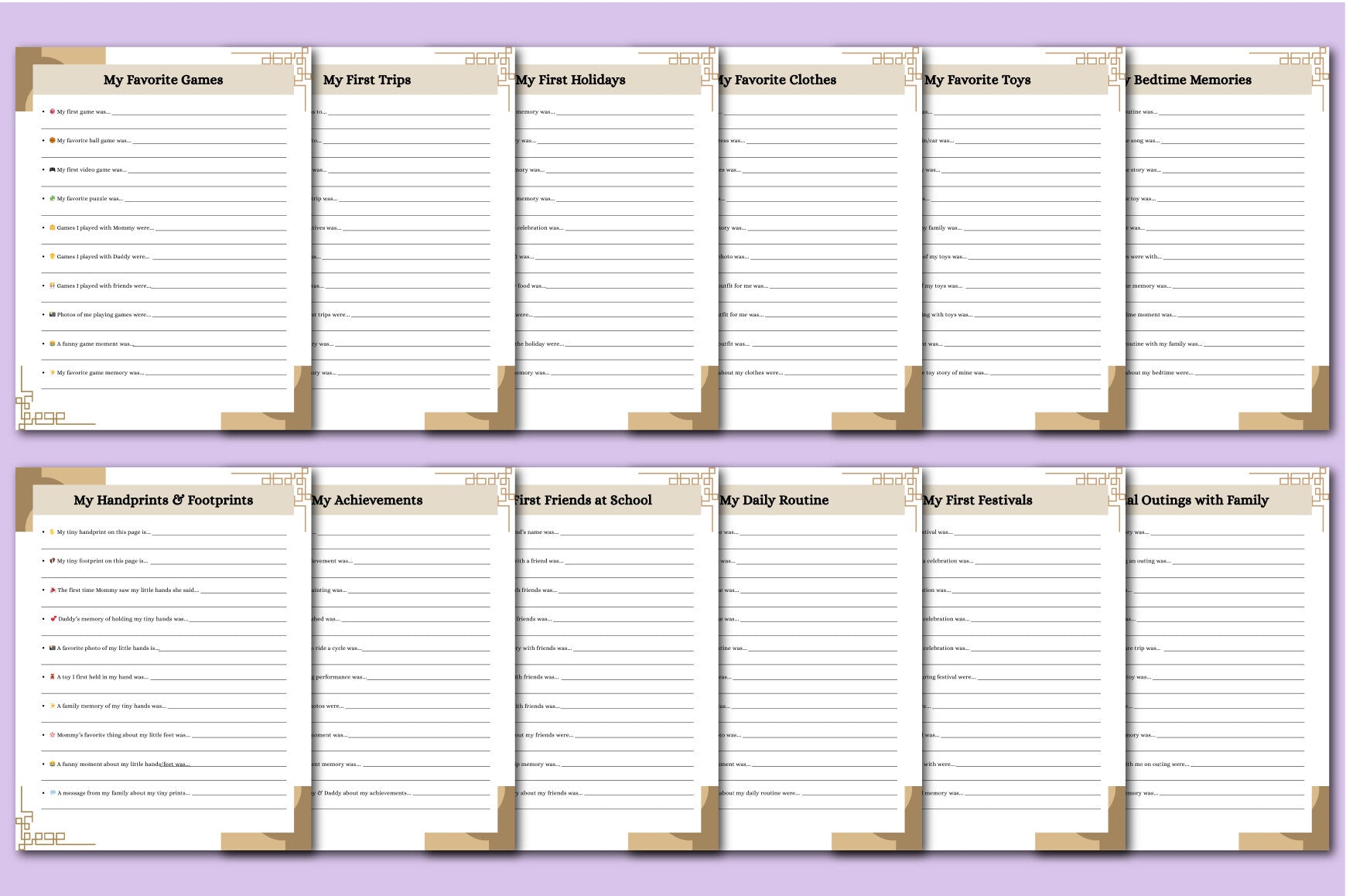 Little Footprints Forever Baby Planner