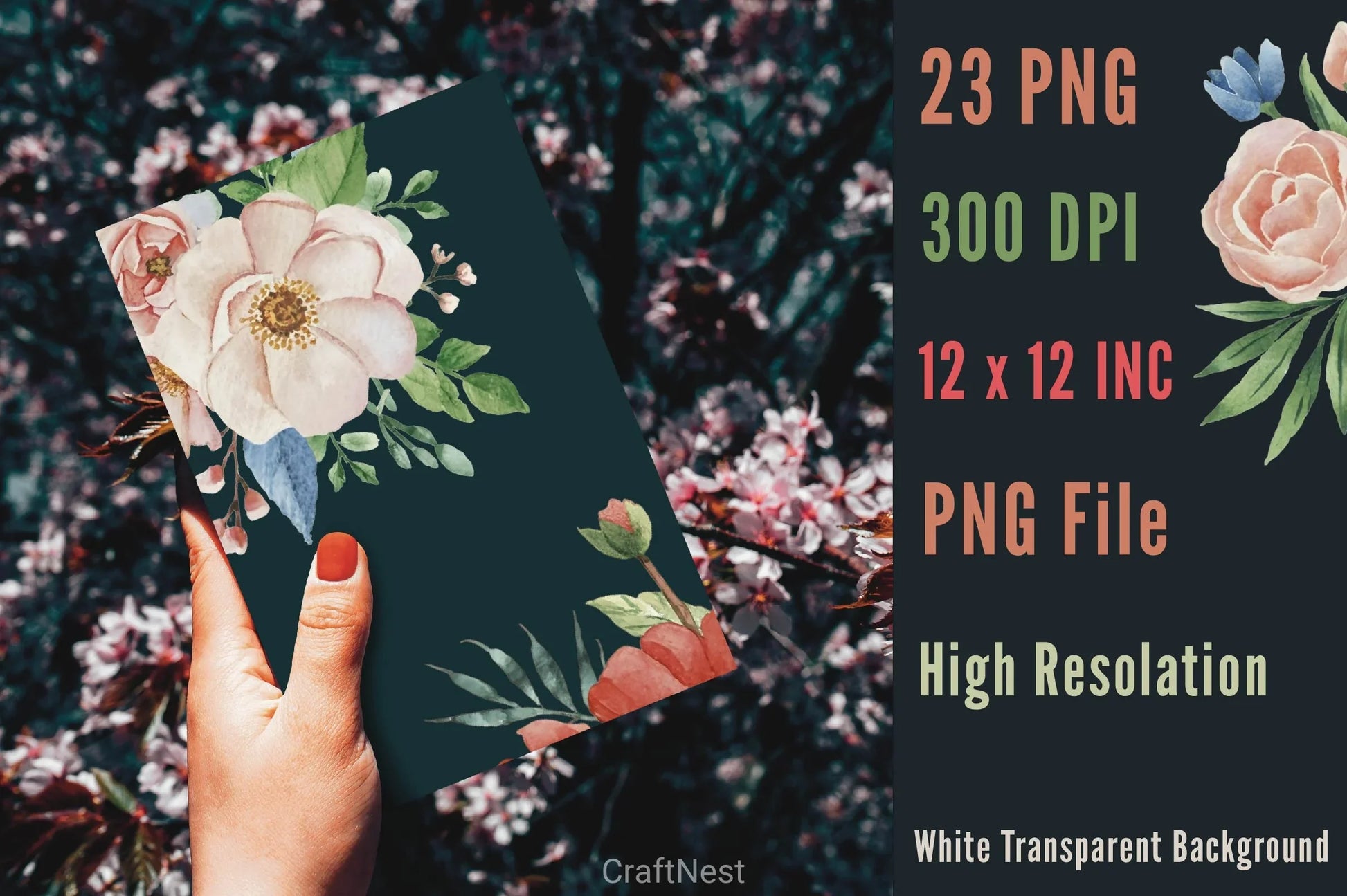 Flowers Clipart Bundle 28 - CraftNest - Digital Crafting and Art