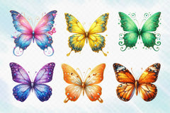Glitter Butterfly Clipart Bundle 4 - CraftNest - Digital Crafting and Art
