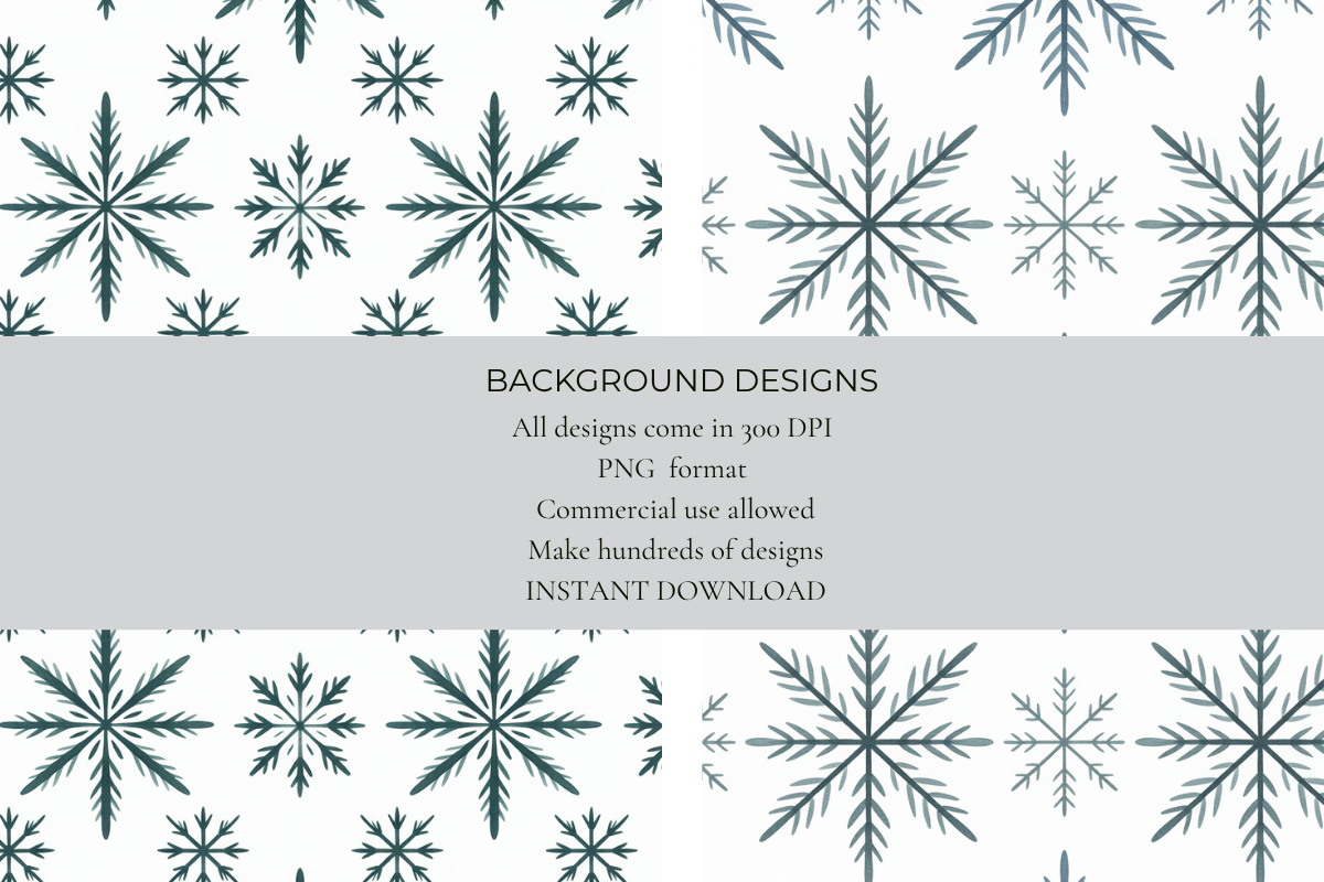 Winter Snowflakes Seamless Papers