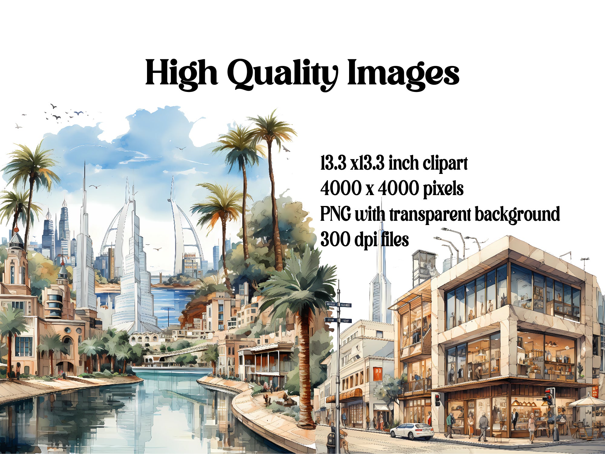 Dubai Clipart - CraftNest