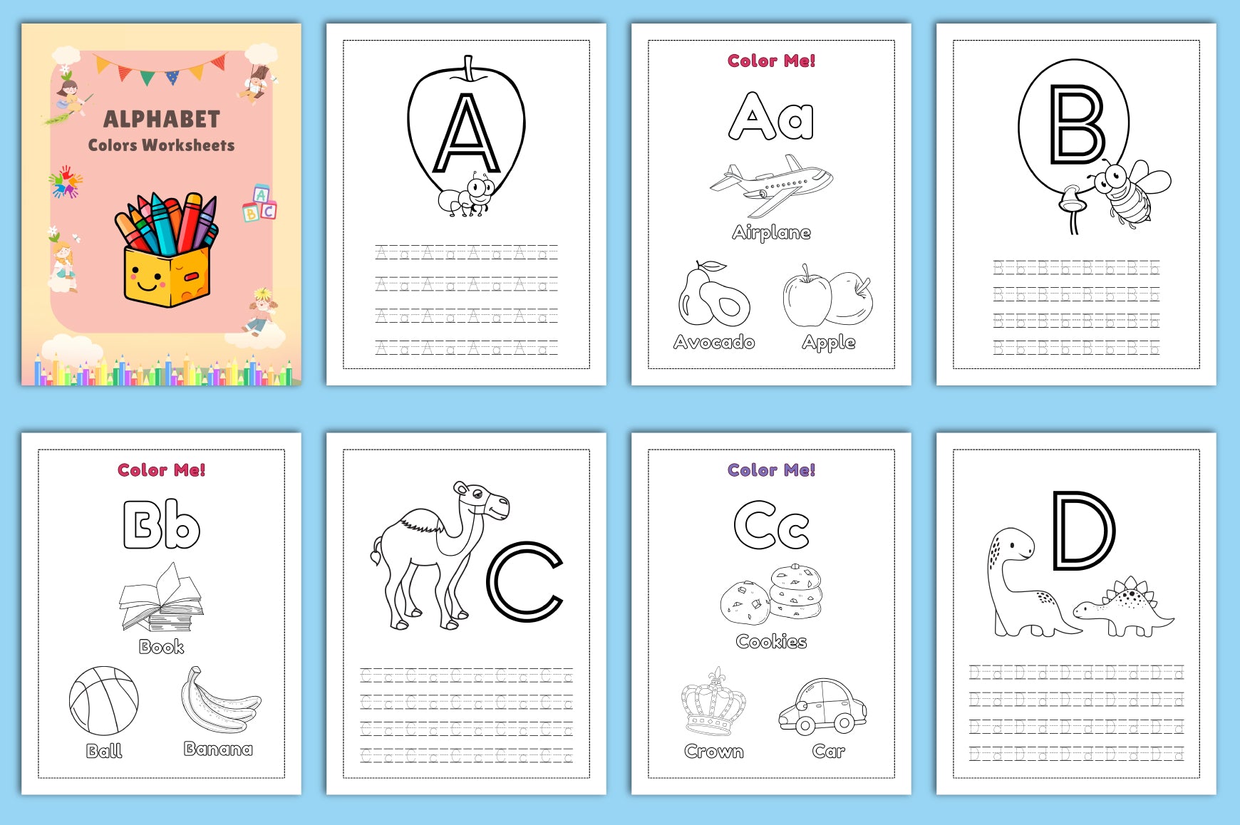 Alphabet to Colors Worksheets Guide