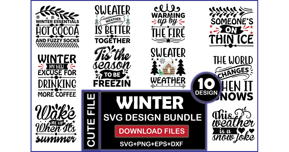 Winter SVG Bundle - CraftNest - Digital Crafting and Art