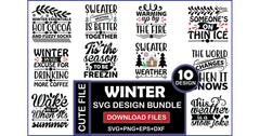 Winter SVG Bundle - CraftNest - Digital Crafting and Art