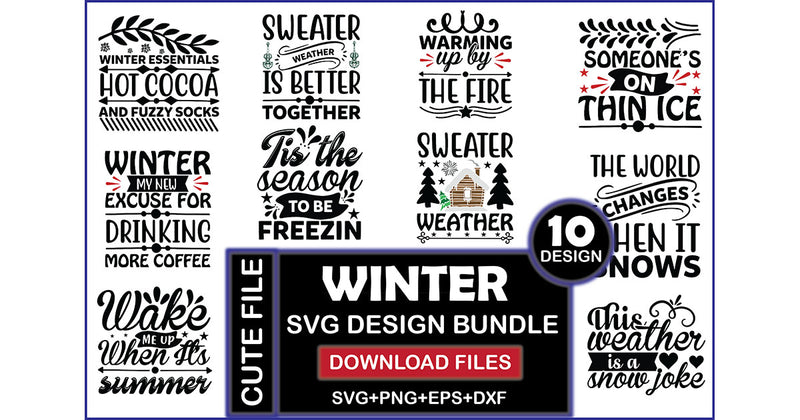 Winter SVG Bundle - CraftNest - Digital Crafting and Art