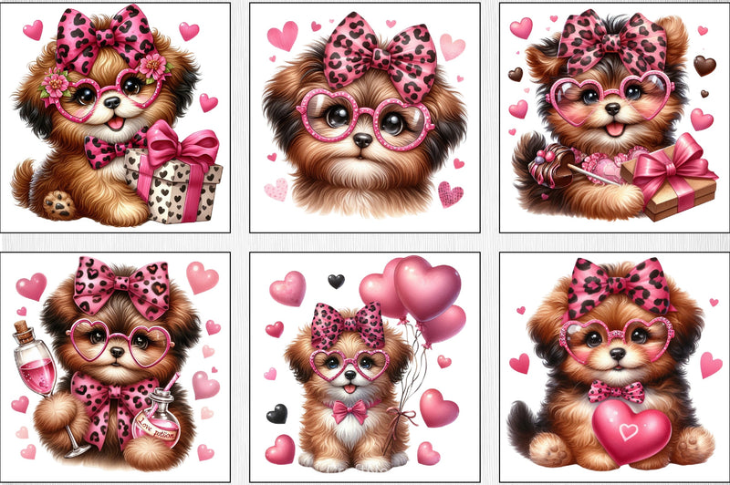 Valentine Dog Clipart Bundle - CraftNest - Digital Crafting and Art