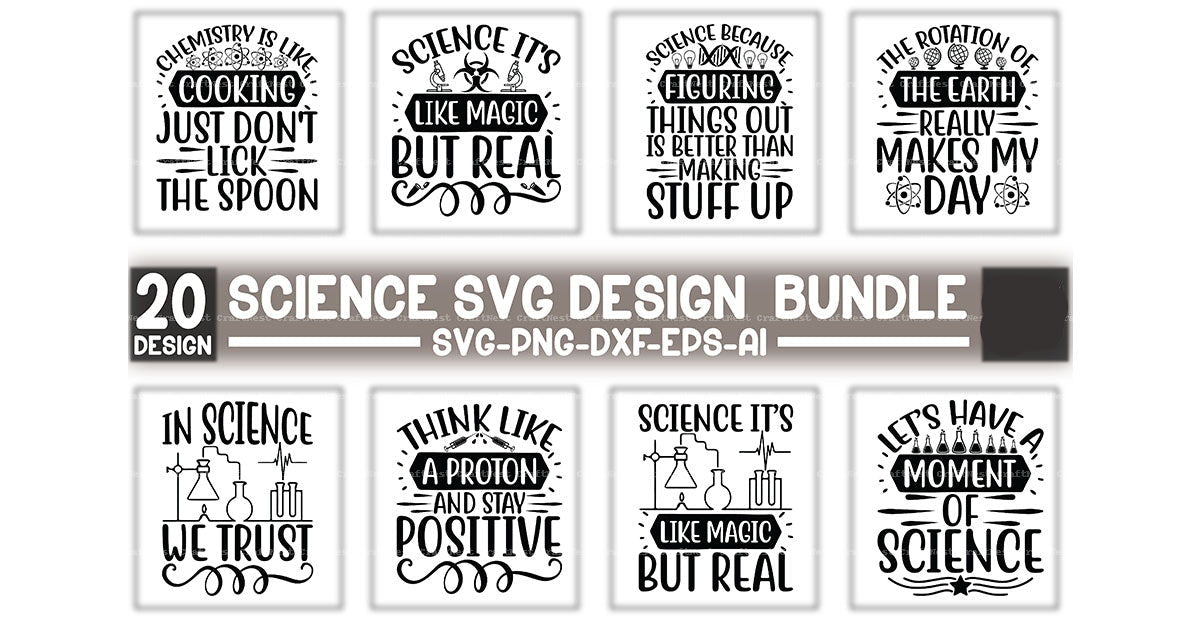 Science Design SVG Bundle for Creative Projects