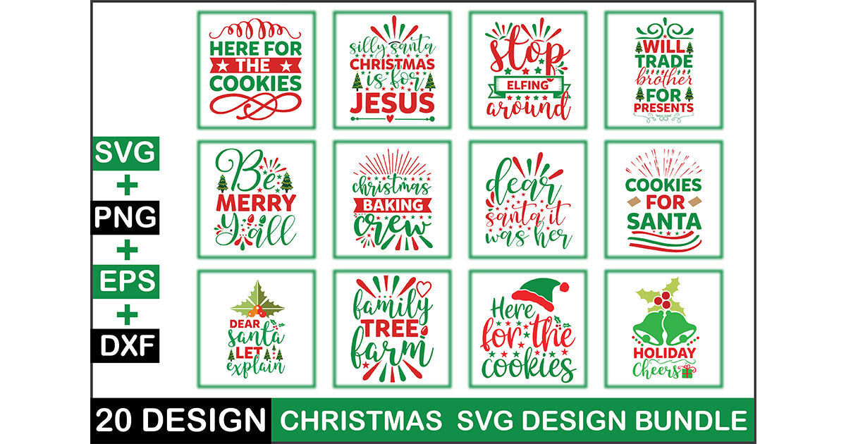 Christmas SVG Bundle 16 - CraftNest - Digital Crafting and Art