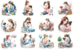 Mother's Day Clipart Bundle 6 - CraftNest - Digital Crafting and Art