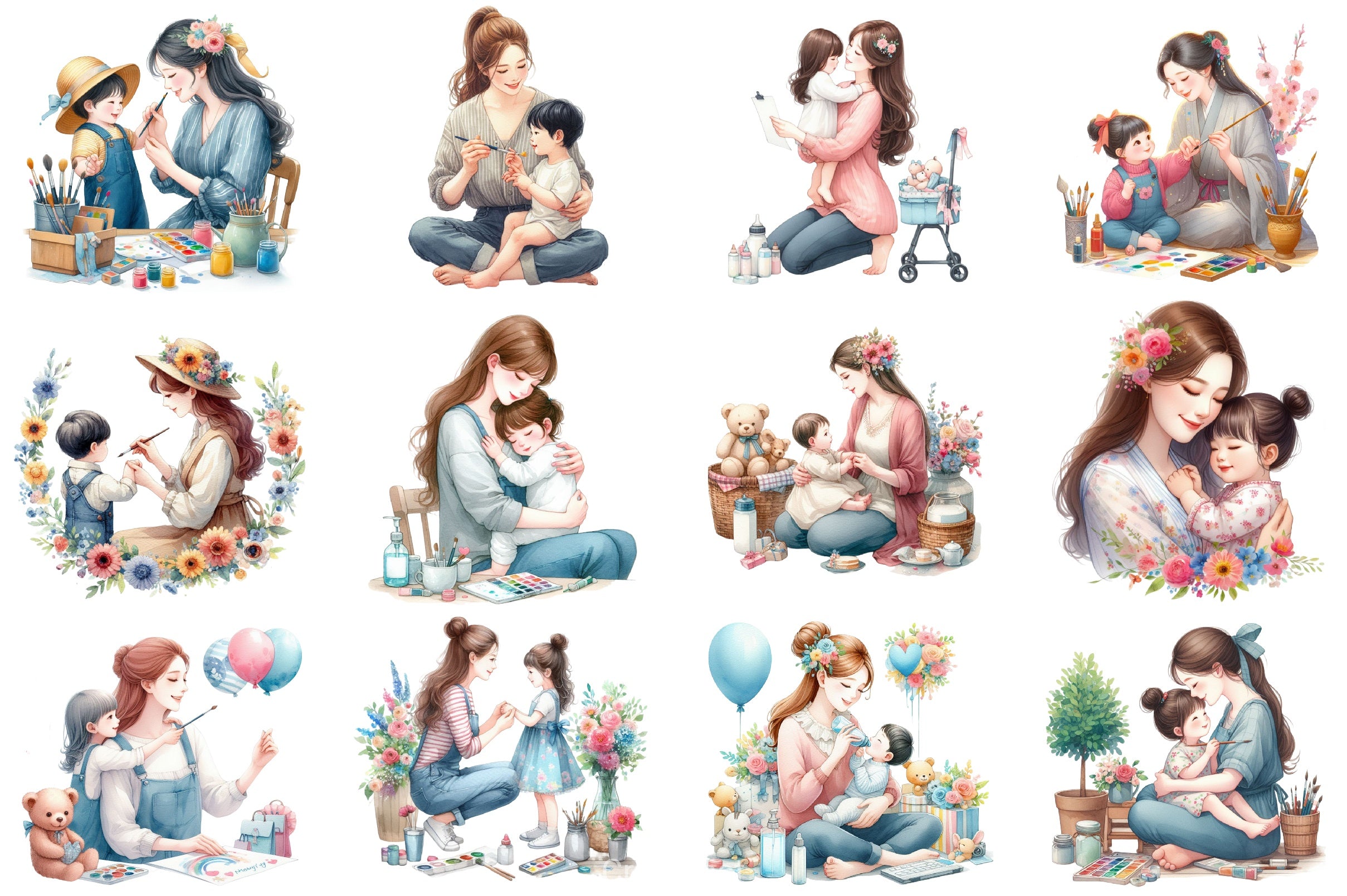 Mother's Day Clipart Bundle 6 - CraftNest - Digital Crafting and Art