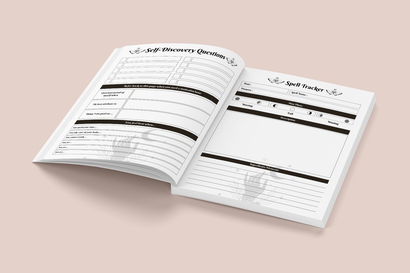 Witchcraft Tarot Practice Workbook