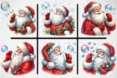 Santa Bubble Clipart Bundle - CraftNest - Digital Crafting and Art