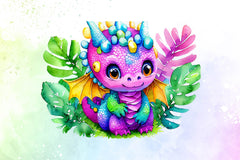 Baby Dragon Clipart Bundle - CraftNest - Digital Crafting and Art