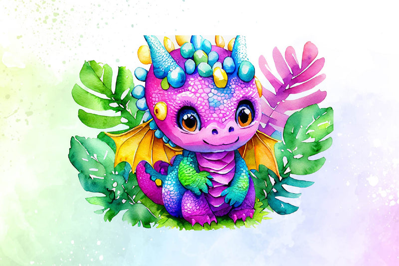 Baby Dragon Clipart Bundle - CraftNest - Digital Crafting and Art