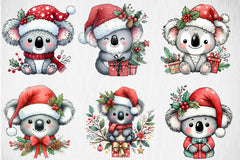 Christmas Koala Clipart Bundle 1 - CraftNest - Digital Crafting and Art