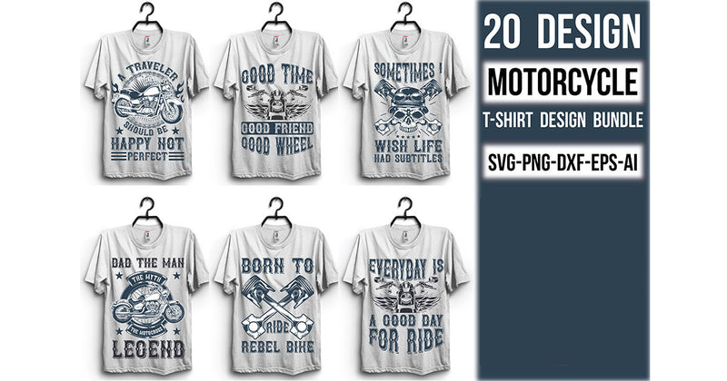 Motorcycle T Shirt Bundle - CraftNest - Digital Crafting and Art