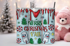 3D Inflated Christmas Tumbler Bundle 17 - CraftNest - Digital Crafting and Art