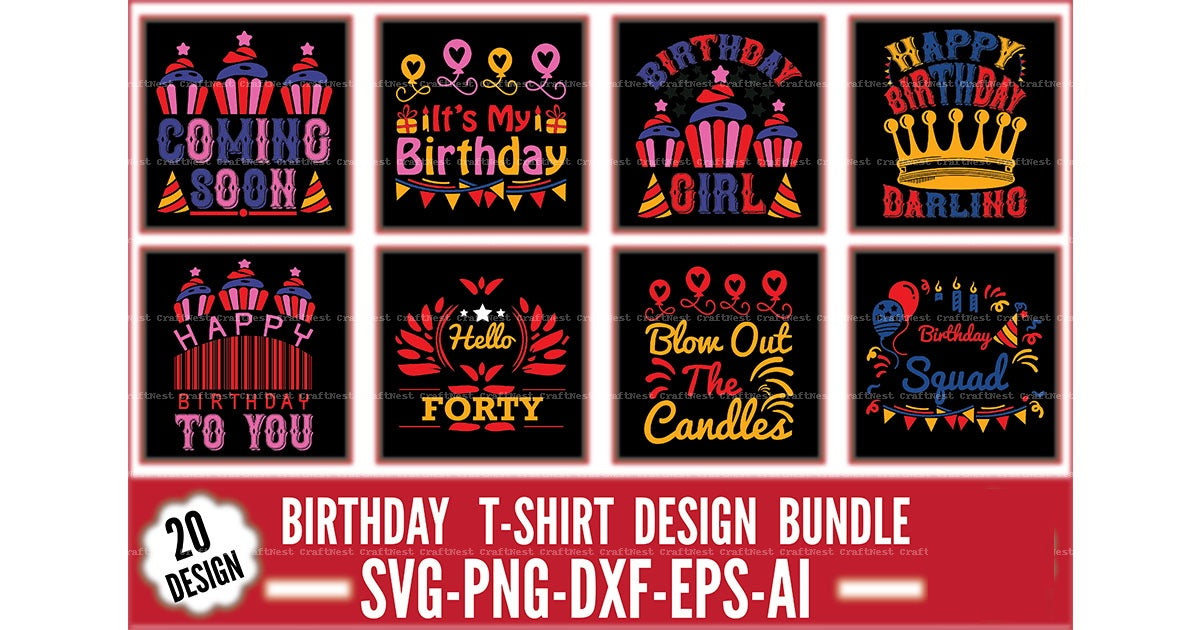 Birthday SVG Bundle 4
