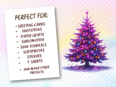 Purple Christmas Tree Clipart Bundle 2 - CraftNest - Digital Crafting and Art