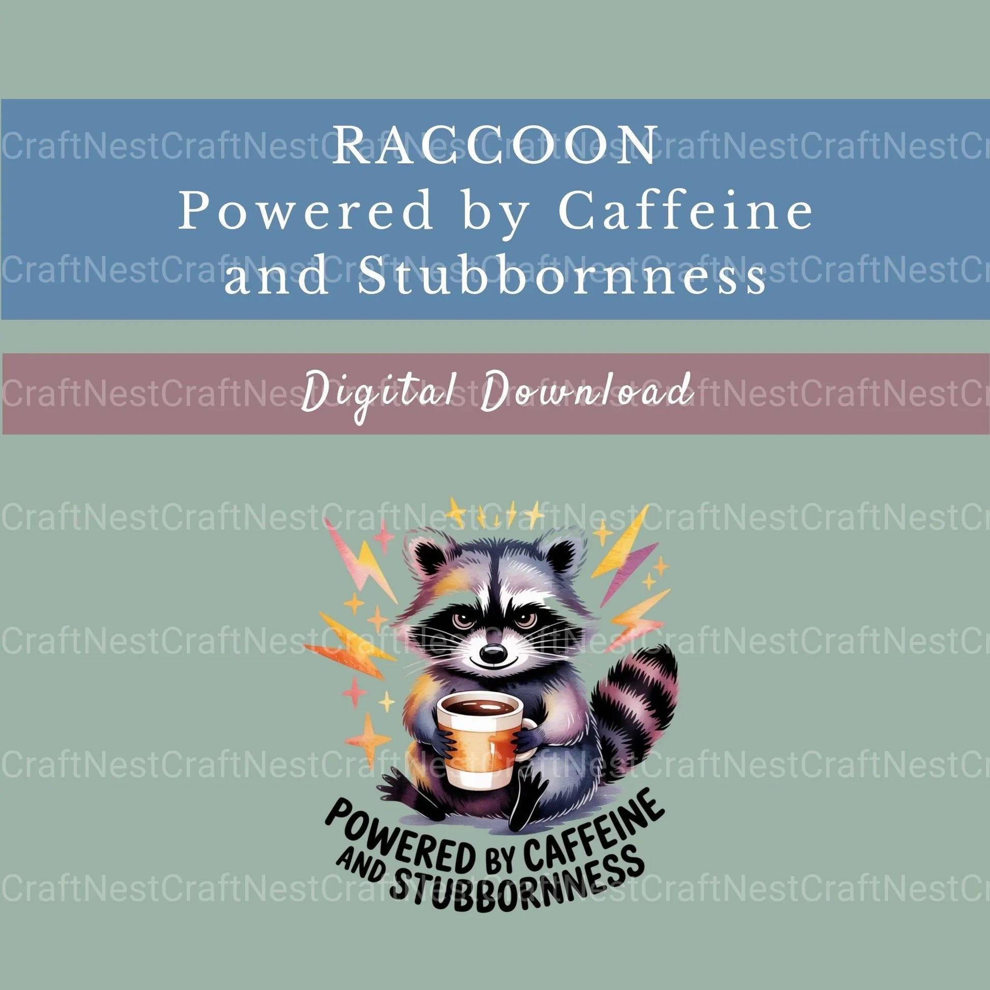 Raccoon Stubborn Shirt Clipart Bundle - CraftNest - Digital Crafting and Art