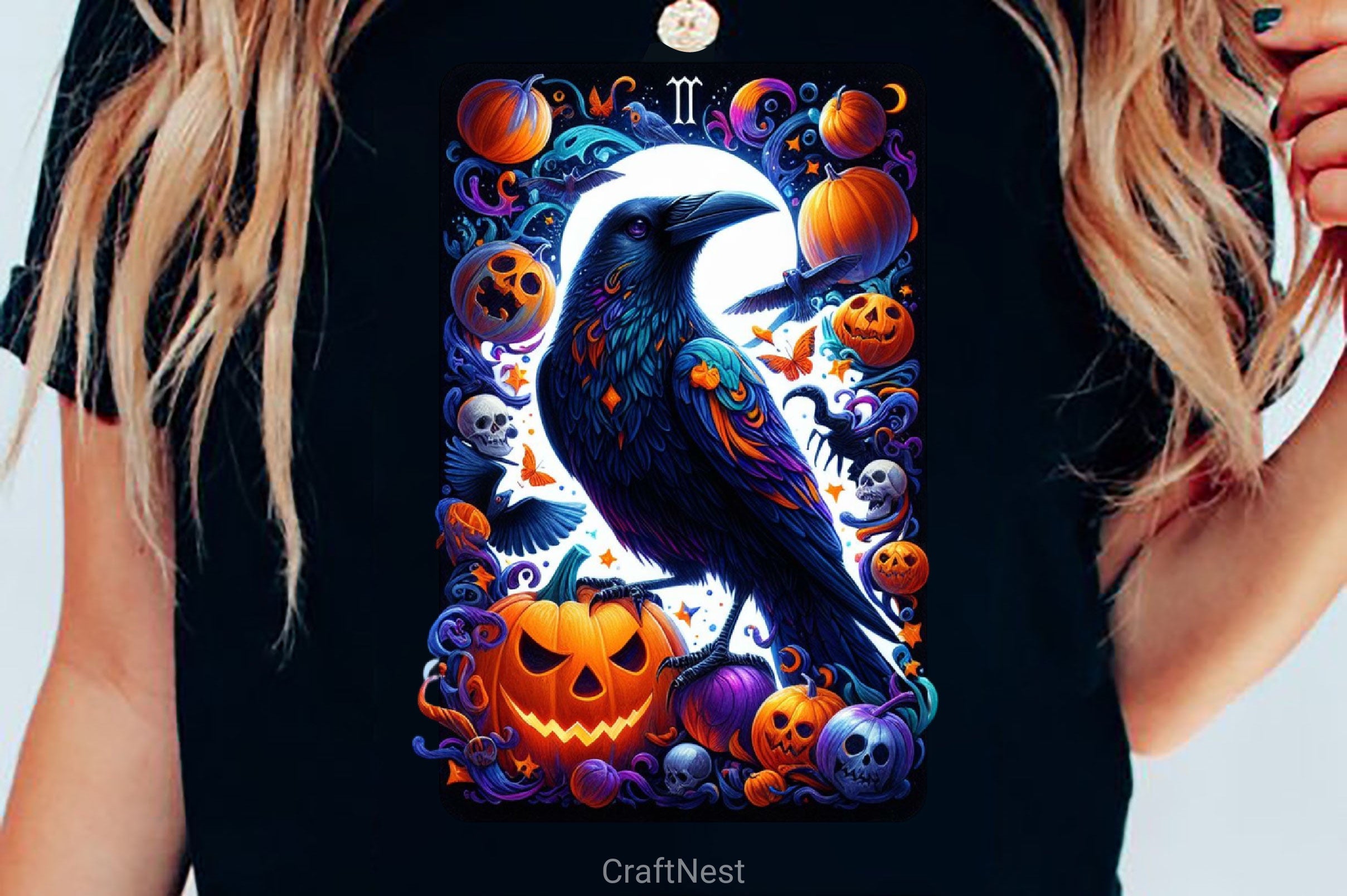 Raven Bird Tarot Card Clipart Bundle 15 - CraftNest - Digital Crafting and Art