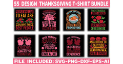 Thanksgiving T-Shirt Bundle 1 - CraftNest - Digital Crafting and Art