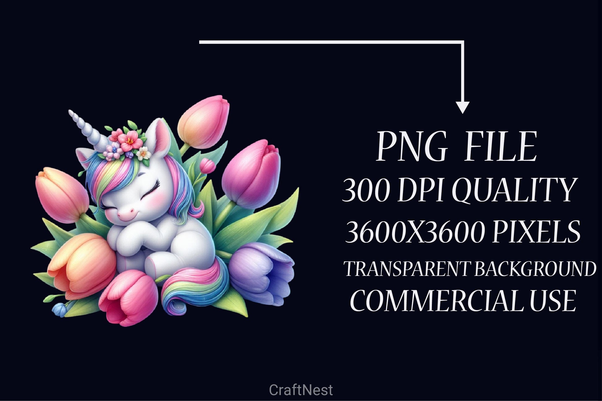 Cute Baby Unicorn Clipart Bundle - CraftNest - Digital Crafting and Art