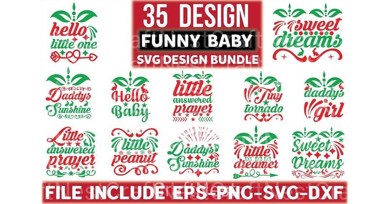 Baby 35 Bundle - CraftNest - Digital Crafting and Art