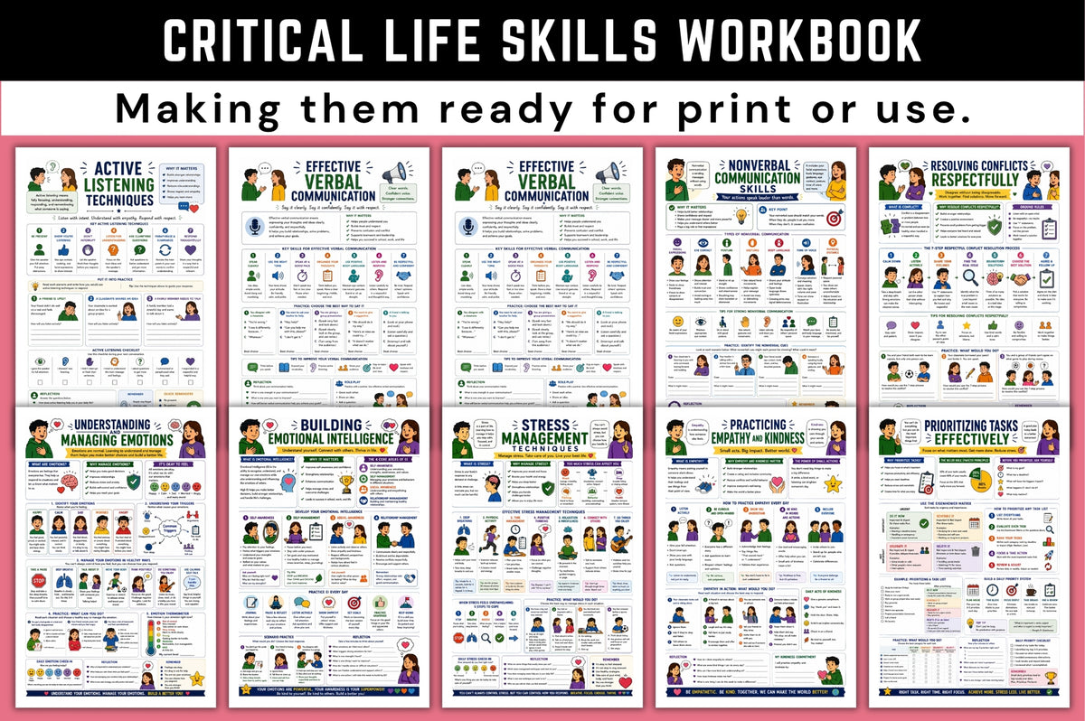Critical Life Skills Workbook for Personal Development