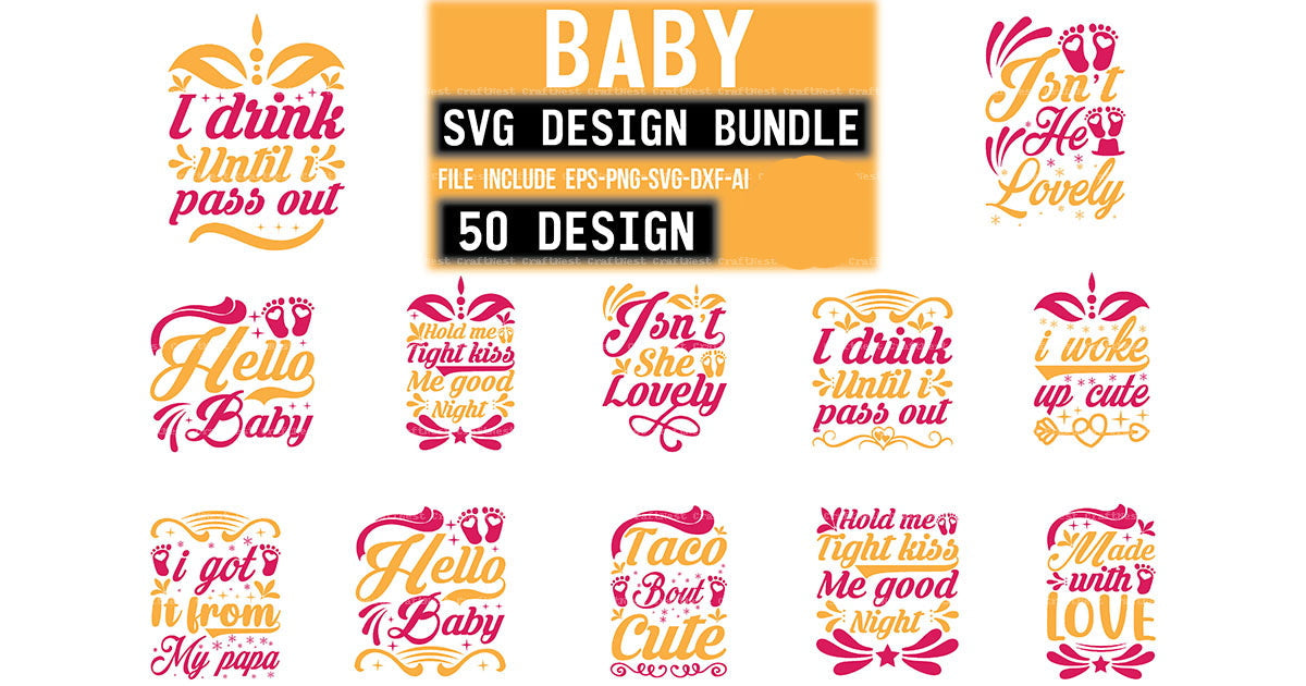 Baby Design SVG Bundle 1