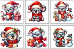 Christmas Koala Clipart Bundle 2 - CraftNest - Digital Crafting and Art