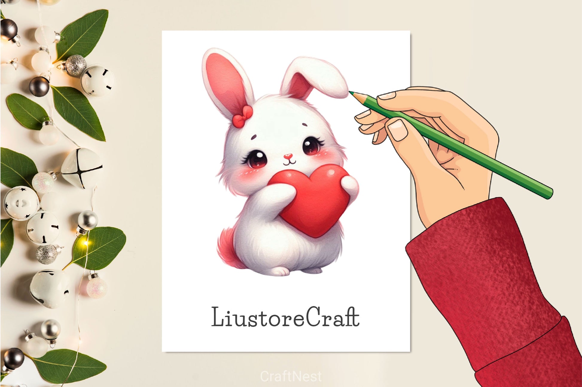 Adorable Animals Hug Hearts Clipart Bundle - CraftNest - Digital Crafting and Art