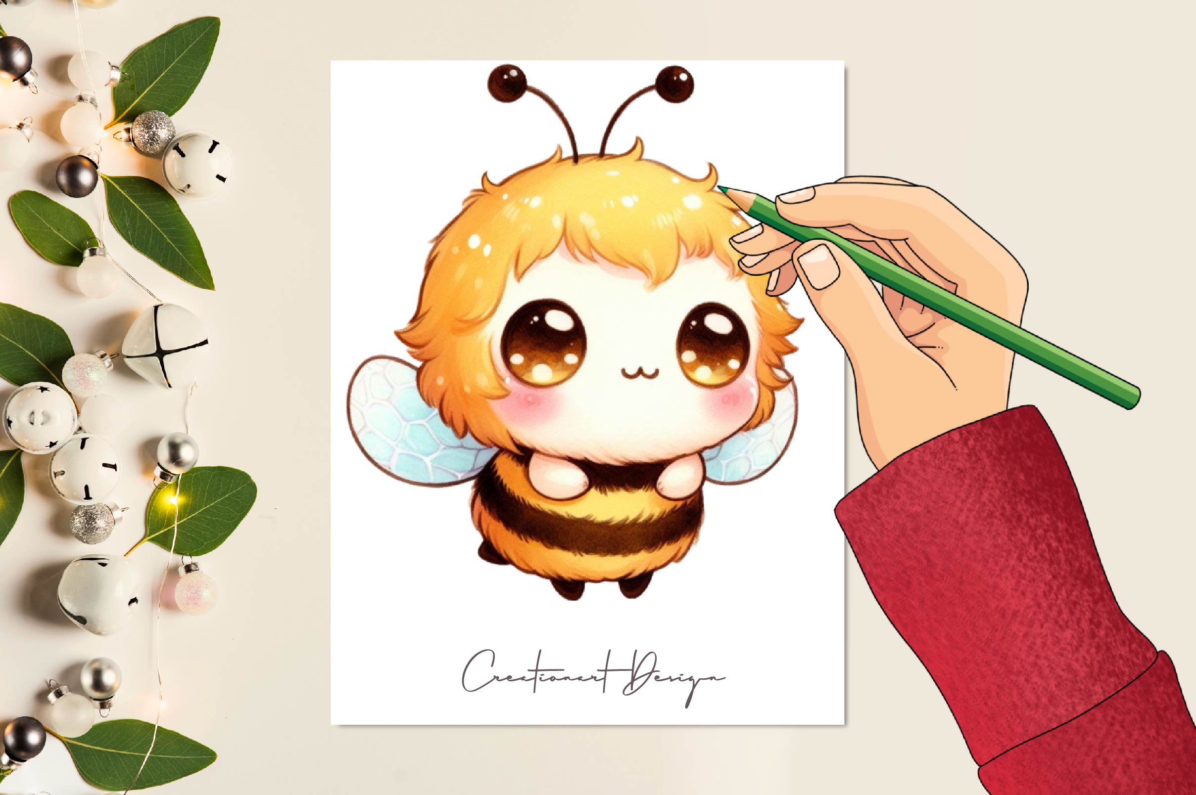 Bee Character Clipart Bundle - CraftNest - Digital Crafting and Art